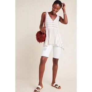 Maeve Anthropologie Alayne Sleeveless Tunic Top Small Cotton Tank Womens New